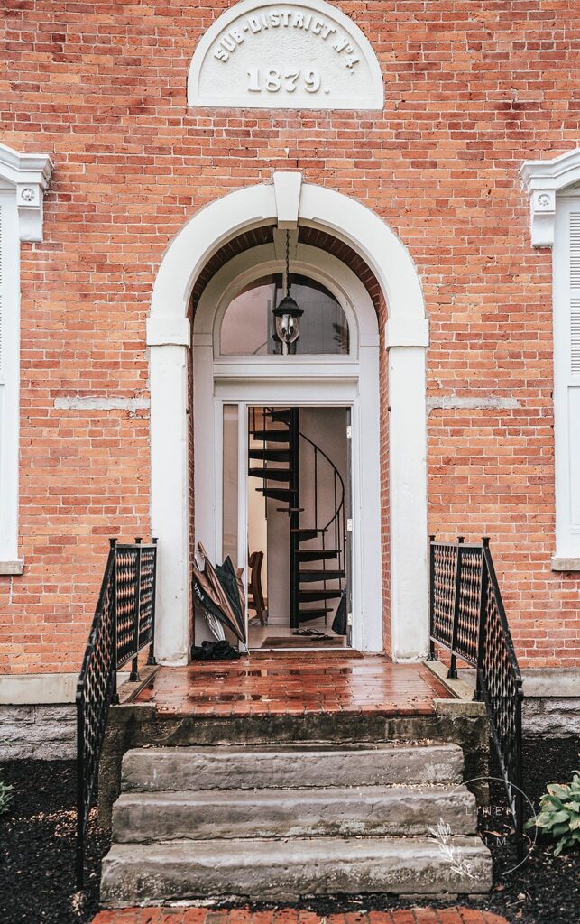 Kingsley Schoolhouse Entryway by Linen Elm Photography |