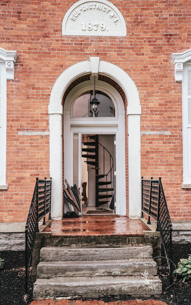 Kingsley Schoolhouse Entryway By Linen Elm Photography |