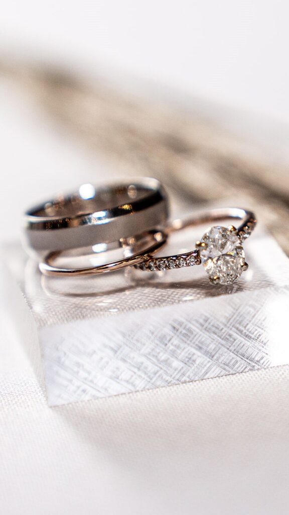 Ring detail shot Cincinnati barn Wedding at Cedar Bay Farm by Linen Elm Photography edited |