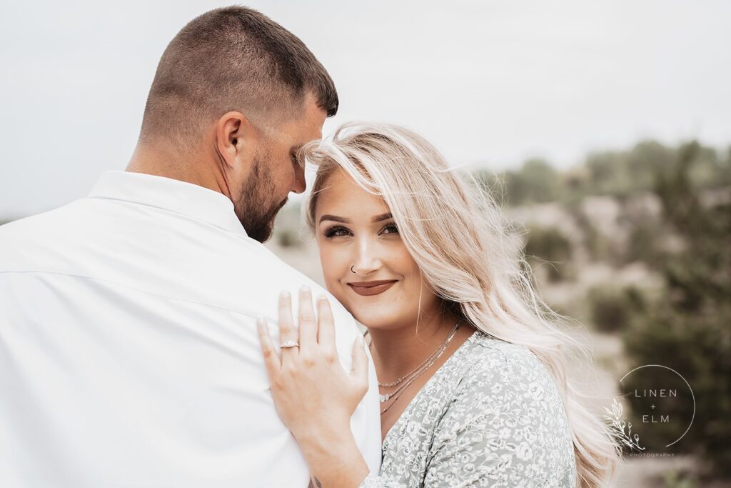 Engaged Couple In Ohio Park, Bright Rustic Engagement Session Dayton Ohio