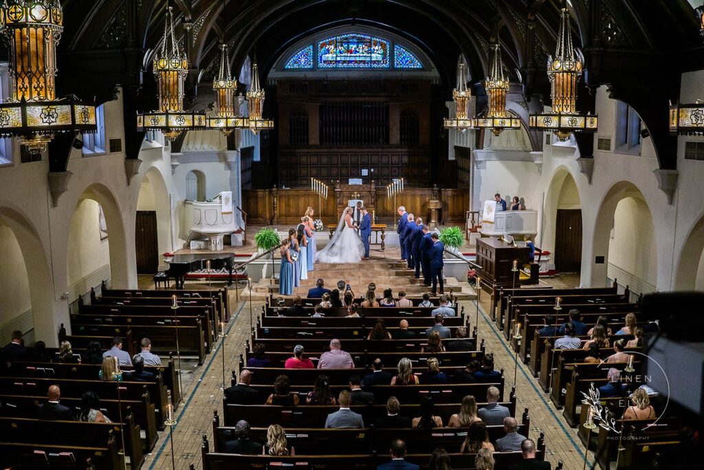 Old World Vibes | The Grande Hall | Linen & Elm Photography Church wedding Dayton Wedding Photography