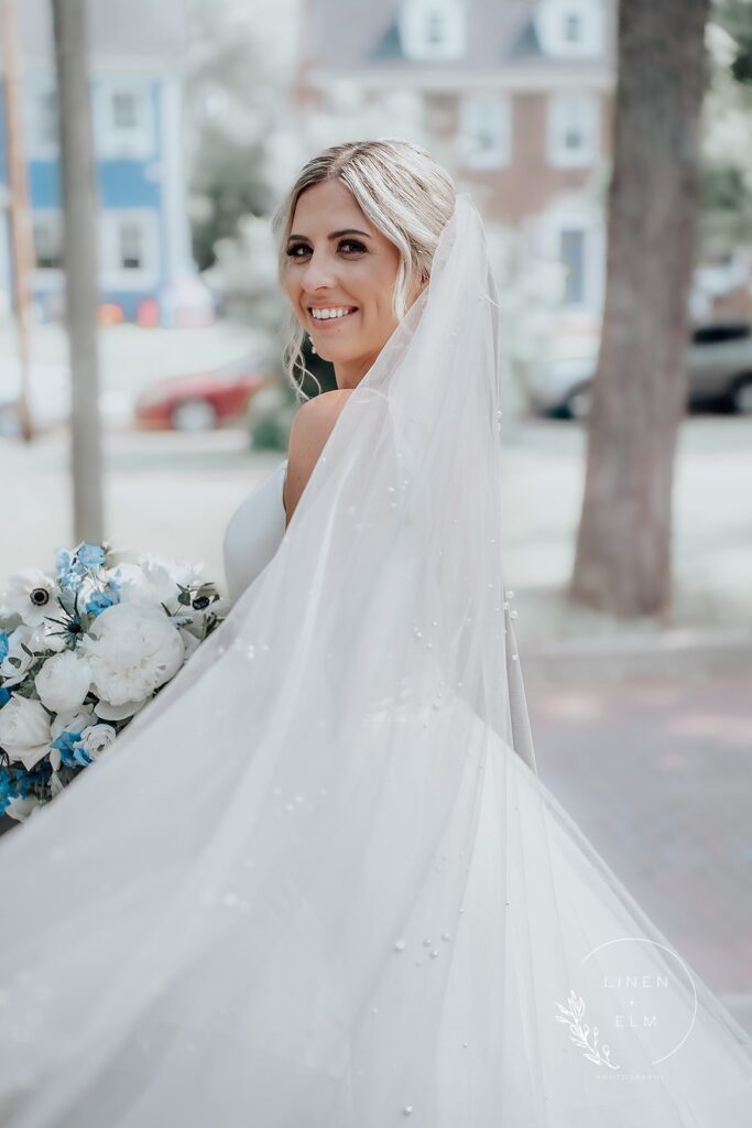 Bride Outdoor Portrait Dayton Wedding Photographer