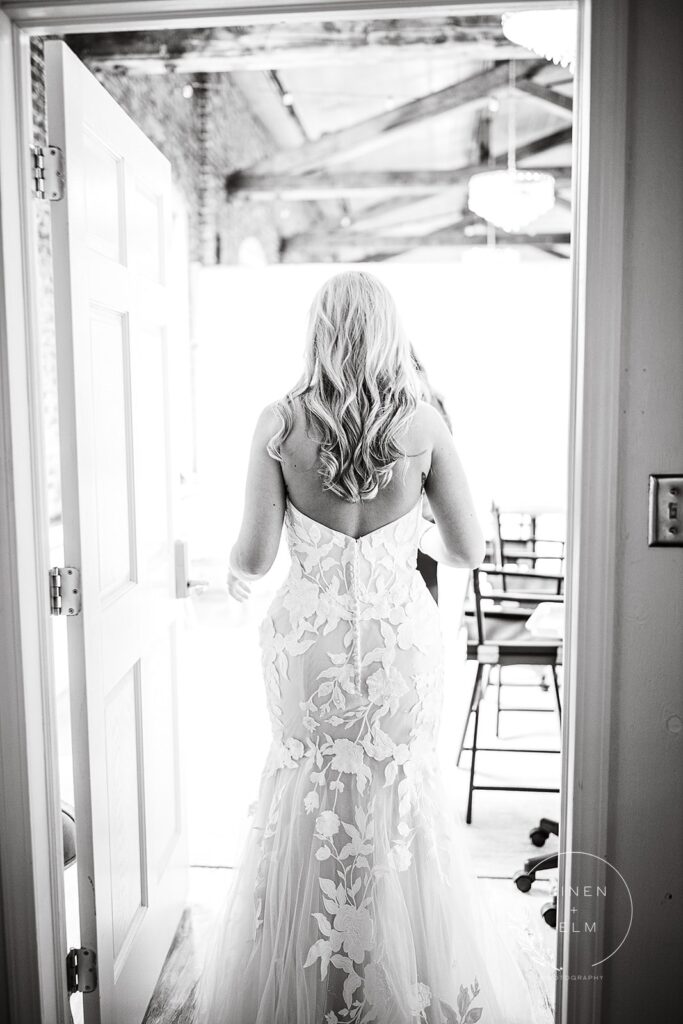 Stewart Bride In Doorway 1 Websize | Cincinnati Wedding Photographer | Fine Art Photography | Documentary Style | Linen &Amp; Elm Photography