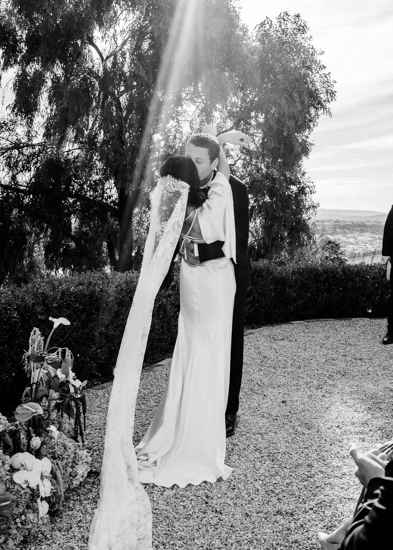 San Diego Wedding Photographer Ceremony Kiss Overlooking Pacific